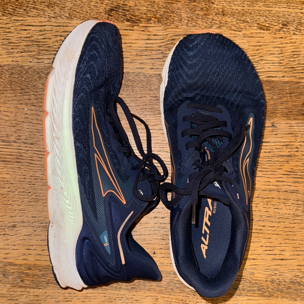 Altra women’s Dark Blue and Orange Athletic running Shoes size 8.5 - Picture 3 of 11
